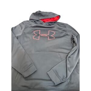 NWOT Under Armour Men Coldgear Loose Fit Gray Hoodie